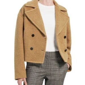 Theory Women's Camel Pea Coat